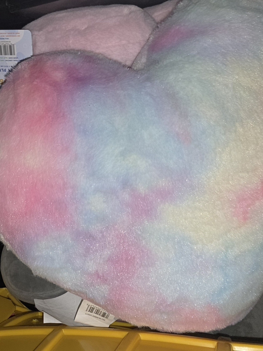 Tie-Dye Pastel Heart Throw Pillow - Plush Accent Pillow
